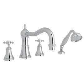 Georgian Era(TM) 4-Hole Deck Mount Tub Filler With Column Spout, U.3748X-APC