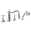 Georgian Era(TM) 4-Hole Deck Mount Tub Filler With Column Spout, U.3748X-PN
