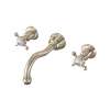 Edwardian(TM) Wall Mount Lavatory Faucet Trim With Column Spout, U.3791X-STN/TO-2