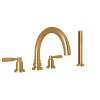 Holborn(TM) 4-Hole Deck Mount Tub Filler With C-Spout, U.3975LS-EG