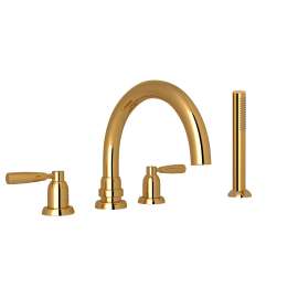 Holborn(TM) 4-Hole Deck Mount Tub Filler With C-Spout, U.3975LS-EG