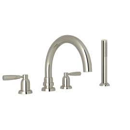 Holborn(TM) 4-Hole Deck Mount Tub Filler With C-Spout, U.3975LS-PN