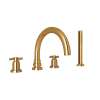 Holborn(TM) 4-Hole Deck Mount Tub Filler With C-Spout, U.3976X-EG