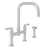 Holborn(TM) Bridge Kitchen Faucet With U-Spout and Side Spray, U.4279LS-APC-2