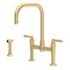 Holborn(TM) Bridge Kitchen Faucet With U-Spout and Side Spray, U.4279LS-SEG-2