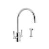 Holborn(TM) Two Handle Kitchen Faucet With Side Spray, U.4312LS-APC-2