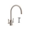 Holborn(TM) Two Handle Kitchen Faucet With Side Spray, U.4312LS-STN-2