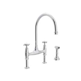 Georgian Era(TM) Bridge Kitchen Faucet With Side Spray, U.4718X-APC-2