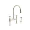 Georgian Era(TM) Bridge Kitchen Faucet With Side Spray, U.4718X-PN-2