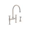 Georgian Era(TM) Bridge Kitchen Faucet With Side Spray, U.4718X-STN-2