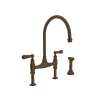 Georgian Era(TM) Bridge Kitchen Faucet With Side Spray, U.4719L-EB-2