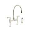 Georgian Era(TM) Bridge Kitchen Faucet With Side Spray, U.4719L-PN-2