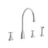 Georgian Era(TM) Two Handle Kitchen Faucet With Side Spray, U.4735X-APC-2