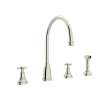 Georgian Era(TM) Two Handle Kitchen Faucet With Side Spray, U.4735X-PN-2