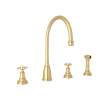 Georgian Era(TM) Two Handle Kitchen Faucet With Side Spray, U.4735X-SEG-2