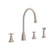 Georgian Era(TM) Two Handle Kitchen Faucet With Side Spray, U.4735X-STN-2