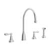 Georgian Era(TM) Two Handle Kitchen Faucet With Side Spray, U.4736L-APC-2