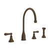 Georgian Era(TM) Two Handle Kitchen Faucet With Side Spray, U.4736L-EB-2