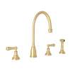 Georgian Era(TM) Two Handle Kitchen Faucet With Side Spray, U.4736L-SEG-2