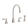 Georgian Era(TM) Two Handle Kitchen Faucet With Side Spray, U.4736L-STN-2