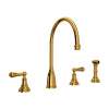 Georgian Era(TM) Two Handle Kitchen Faucet With Side Spray, U.4736L-ULB-2
