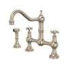 Edwardian(TM) Bridge Kitchen Faucet With Side Spray, U.4755X-STN-2