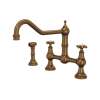 Edwardian(TM) Extended Spout Bridge Kitchen Faucet With Side Spray, U.4763X-EB-2