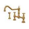 Edwardian(TM) Extended Spout Bridge Kitchen Faucet With Side Spray, U.4763X-EG-2