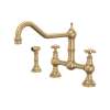 Edwardian(TM) Extended Spout Bridge Kitchen Faucet With Side Spray, U.4763X-SEG-2