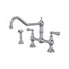 Edwardian(TM) Extended Spout Bridge Kitchen Faucet With Side Spray, U.4764L-APC-2