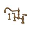 Edwardian(TM) Extended Spout Bridge Kitchen Faucet With Side Spray, U.4764L-EB-2