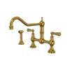 Edwardian(TM) Extended Spout Bridge Kitchen Faucet With Side Spray, U.4764L-ULB-2
