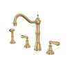 Edwardian(TM) Two Handle Kitchen Faucet With Side Spray, U.4776L-SEG-2