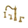 Edwardian(TM) Two Handle Kitchen Faucet With Side Spray, U.4776L-ULB-2