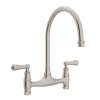 Georgian Era(TM) Bridge Kitchen Faucet Without Unions, U.4791L-STN-2