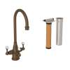 Georgian Era(TM) Three Handle Bar/Food Prep Filter Kitchen Faucet Kit, U.KIT1220LS-EB-2