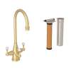 Georgian Era(TM) Three Handle Bar/Food Prep Filter Kitchen Faucet Kit, U.KIT1220LS-SEG-2