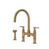 Southbank(TM) Bridge Kitchen Faucet With Side Spray, U.SB57D3LMEB