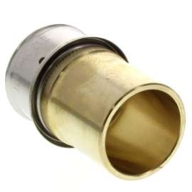1" PEX Press x 1" Copper Fitting Lead Free Bronze Adapter with Attached Sleeve