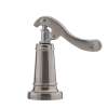 Set of 2 Metal Lever Handles in Brushed Nickel