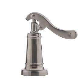 Set of 2 Metal Lever Handles in Brushed Nickel