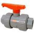 U51TBVBBV 1 in. Bleach Ball Valve - Model D, Universal Ends, Tru-Bloc® True Union, Vented Ball, Corzan® HP CPVC Schedule 80, FKM, MB936UA