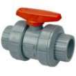 S51TBV 3 in. Ball Valve - Model C, Socket, Tru-Bloc® True Union, Corzan® CPVC Schedule 80, FKM, MB599AF