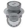 Floor Drain 3in PVC DWV Spg with 5in Round Nickel Top