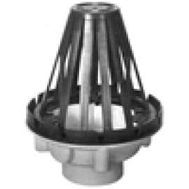 Roof Drain 4in PVC with Poly Dome Strainer