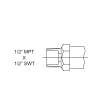 10-in Wall 1/2-in MPT x 1/2-in Sweat Anti-Siphon Ball Valve Frost-Proof Sillcock with 1/4 Turn, QB-110MC