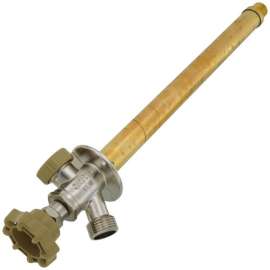 12-in Wall 1/2-in MPT x 1/2-in Sweat Anti-Siphon Ball Valve Frost-Proof Sillcock with 1/4 Turn, QB-112MC