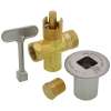 1/2-in Universal Gas Log Lighter Valve with Key and Nut (20-Pack), Brushed Nickel, QB-LLBN-20