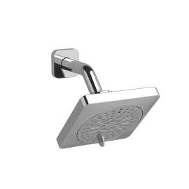 5" 6-Function Showerhead With Arm, 376C-WS