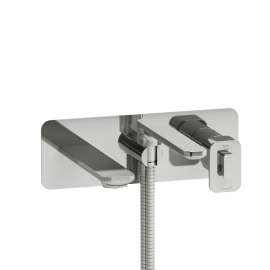 Equinox(TM) Wall Mount Thermostatic/Pressure Balance Tub Filler Trim, TEQ21C